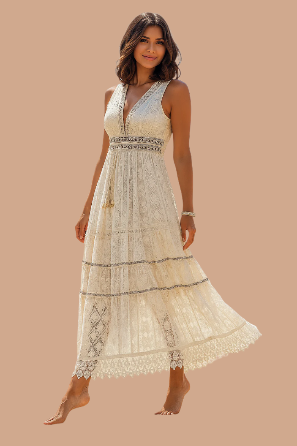Paige | Abito lungo boho elegante e comodo 1