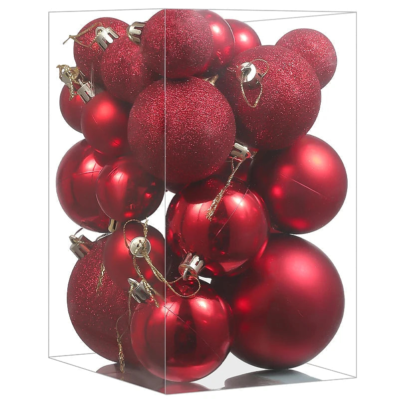 Palline decorative | Set di ornamenti da appendere all'albero per decorazioni natalizie 10