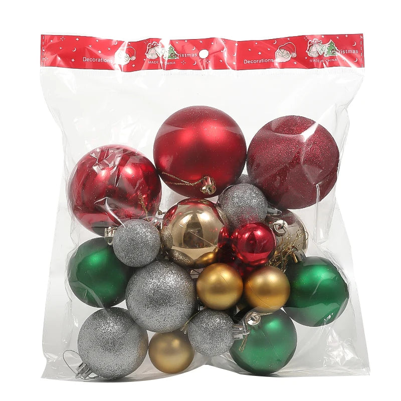 Palline decorative | Set di ornamenti da appendere all'albero per decorazioni natalizie 12