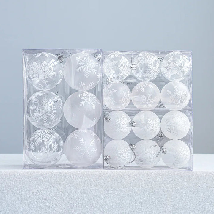 Palline di Natale SnowGlobe | Decorazioni natalizie sospese con lucentezza 2