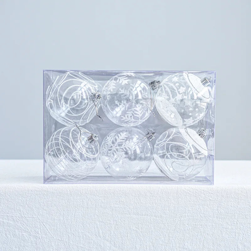Palline di Natale SnowGlobe | Decorazioni natalizie sospese con lucentezza 4