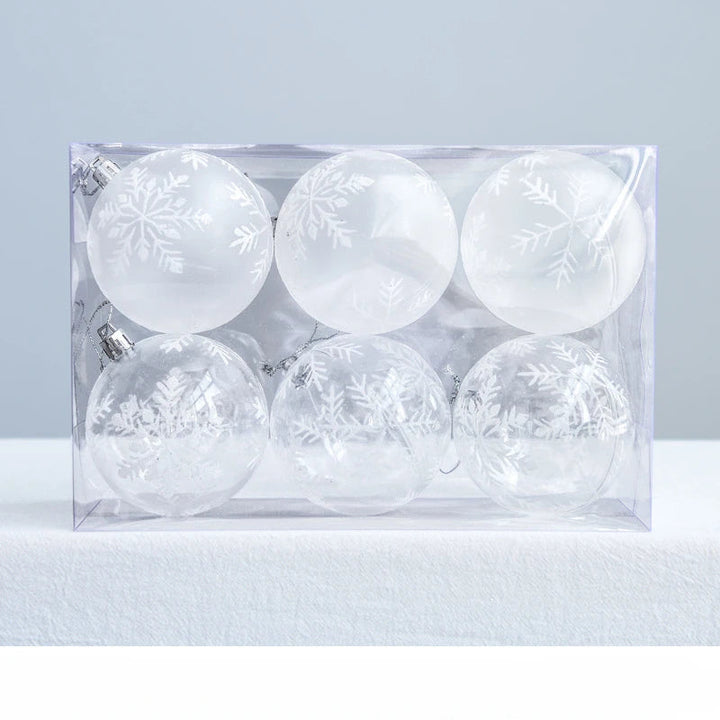Palline di Natale SnowGlobe | Decorazioni natalizie sospese con lucentezza 7