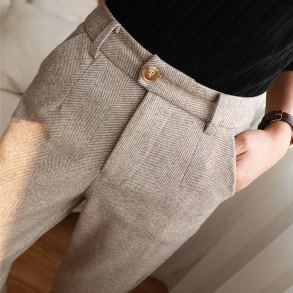 Pantaloni Donna | Vita Alta & Gamba Dritta Slanciante