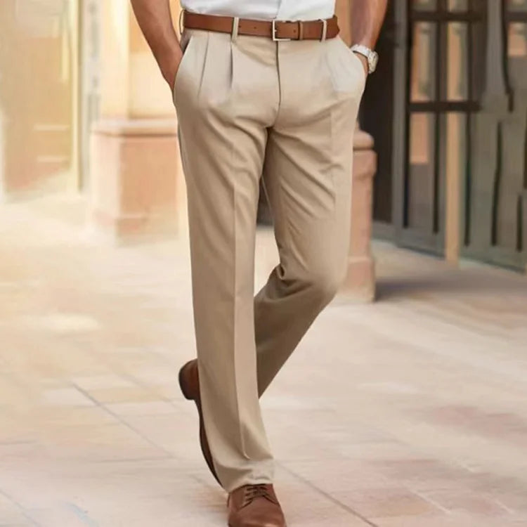 Pantaloni Uomo Eleganti Taglio Sartoriale Comfort Quotidiano - Vesarelli