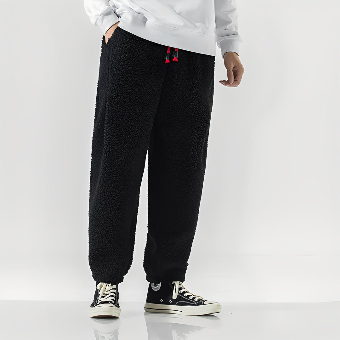 Pantaloni Tuta Comodi Per Uomo | Fivren Nero
