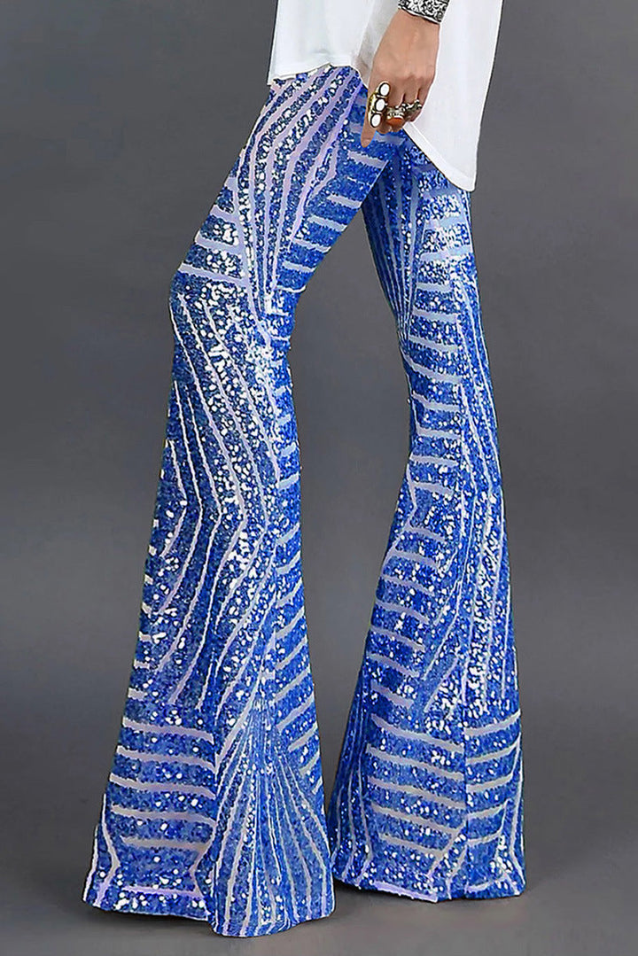 Pantaloni svasati con paillettes per donna | Capodanno 2