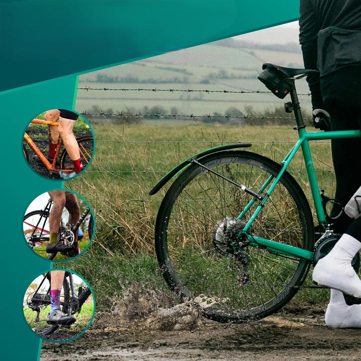 Parafango per bici da strada e MTB – Protezione dall'acqua anteriore e posteriore 700C per un ciclismo più pulito e asciutto su qualsiasi terreno 3