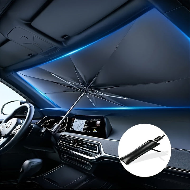 Parasole portatile pieghevole per parabrezza – Protezione solare universale per auto con isolamento termico, riflessione UV e design facile da riporre in auto 1