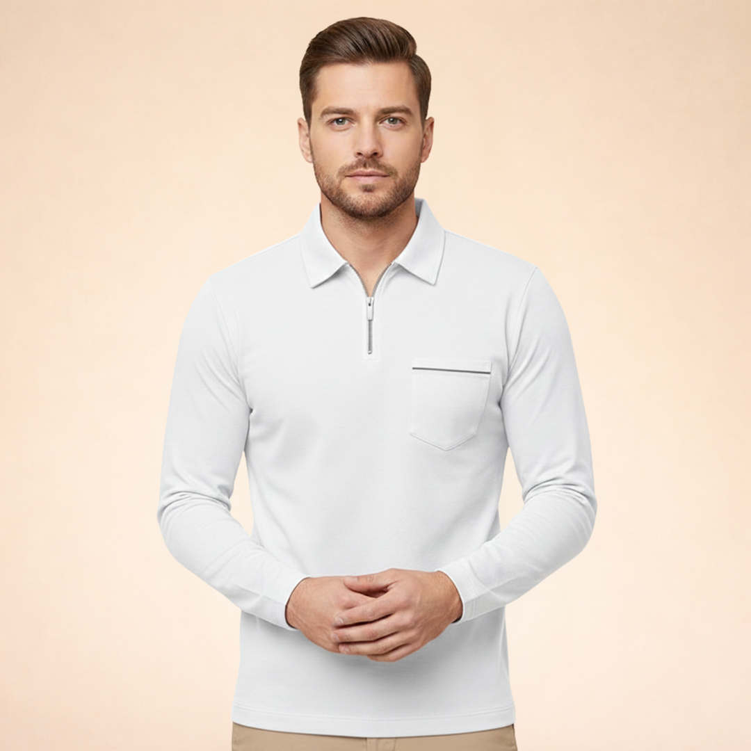 Pavlo | Polo Uomo Manica Lunga – Elegante, Traspirante &amp; Versatile 3