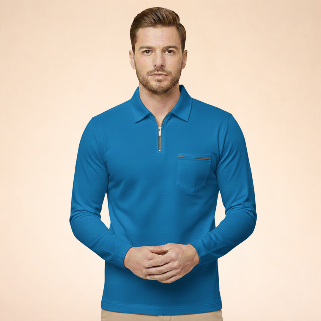 Pavlo | Polo Uomo Manica Lunga – Elegante, Traspirante &amp; Versatile 4