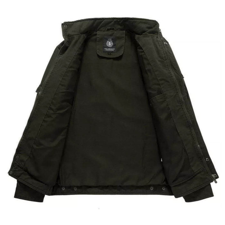 Giacca Cargo Uomo Cotone Collo Alto Strutturata