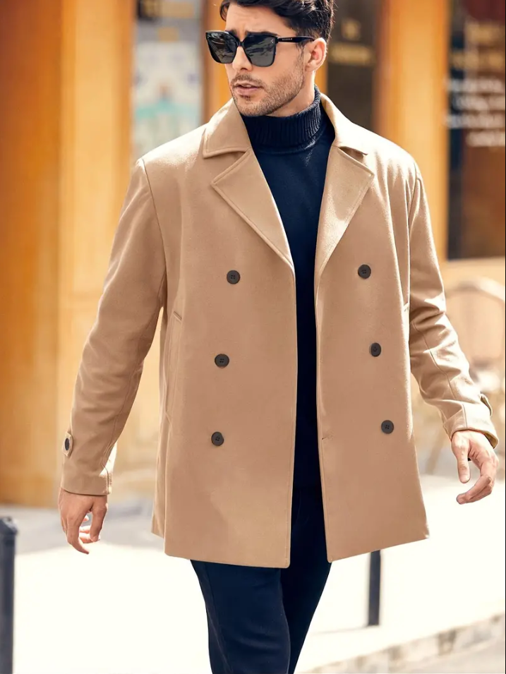 Trench Uomo Elegante Classico Slim Fit - Vesarelli