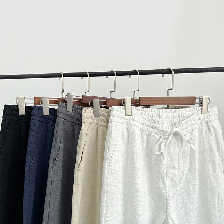 Pietro | Uomo Pantaloni Dritti Vita Elastica Coulisse Leggeri 1