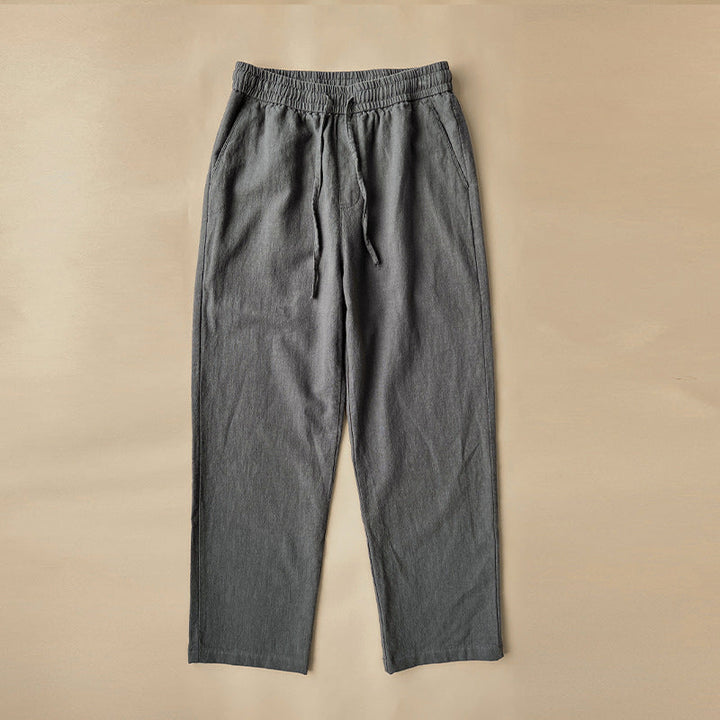 Pietro | Uomo Pantaloni Dritti Vita Elastica Coulisse Leggeri 4
