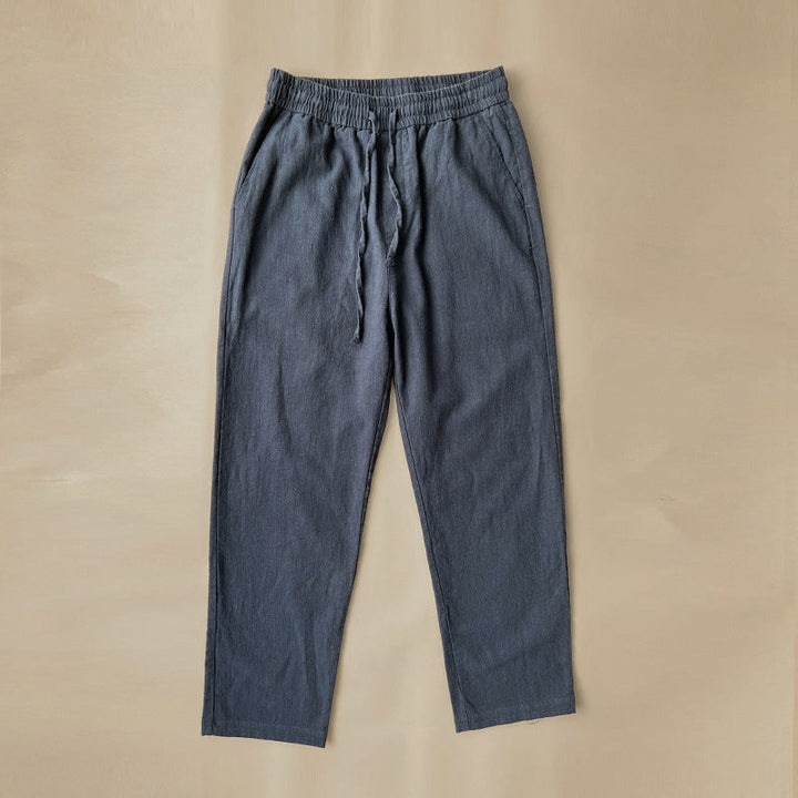 Pietro | Uomo Pantaloni Dritti Vita Elastica Coulisse Leggeri 5