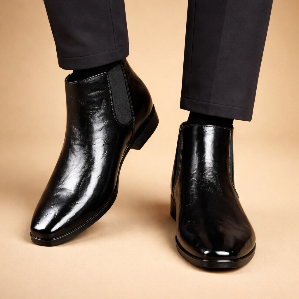 Stivaletti Chelsea Uomo Slip-On Eleganti