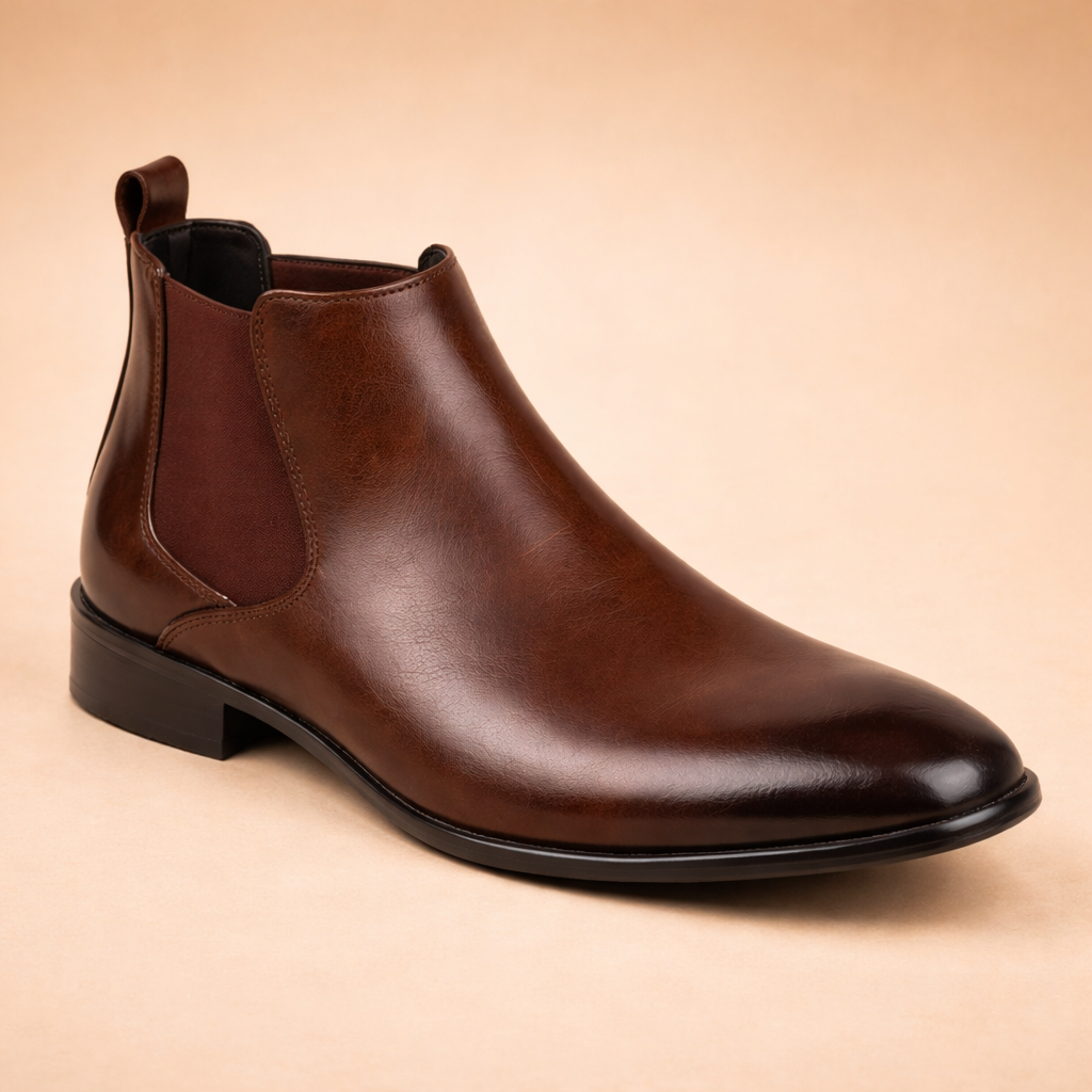 Stivaletti Chelsea Uomo Slip-On Eleganti Classici