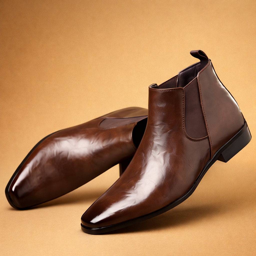 Stivaletti Chelsea Uomo Slip-On Eleganti