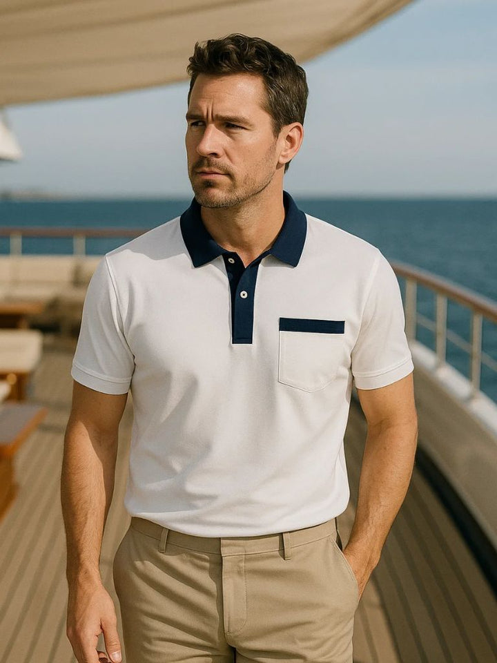 Polo Uomo | Colletto a Contrasto & Stile Elegante