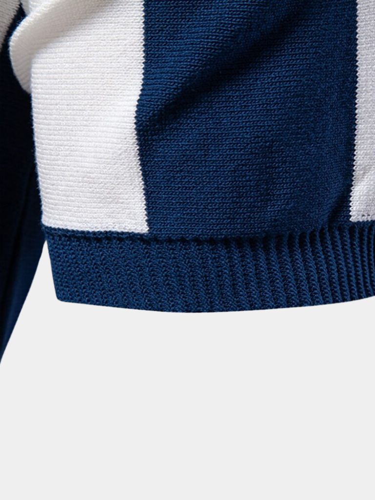 Polo Uomo | Colletto con Zip & Stile a Righe Deciso