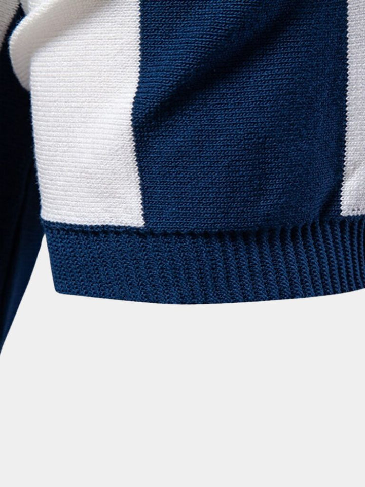 Polo Uomo | Colletto con Zip & Stile a Righe Deciso