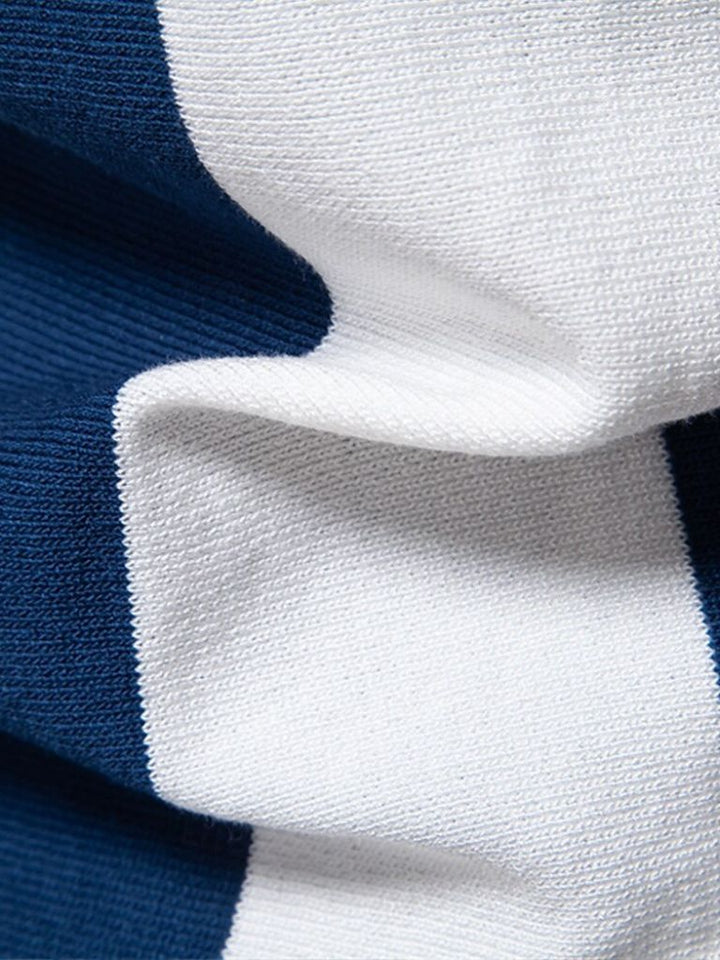 Polo Uomo | Colletto con Zip & Stile a Righe Deciso