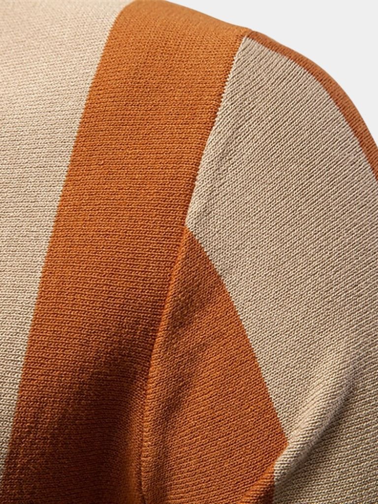 Polo Uomo | Colletto con Zip & Stile a Righe Deciso