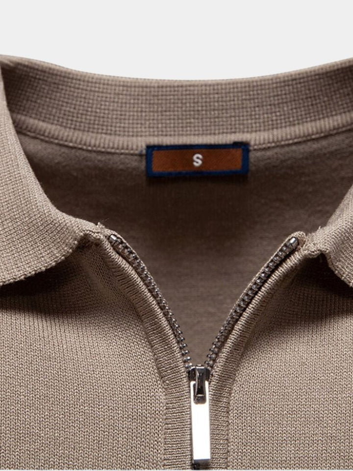 Polo Uomo | Collo Zip & Righe Slim