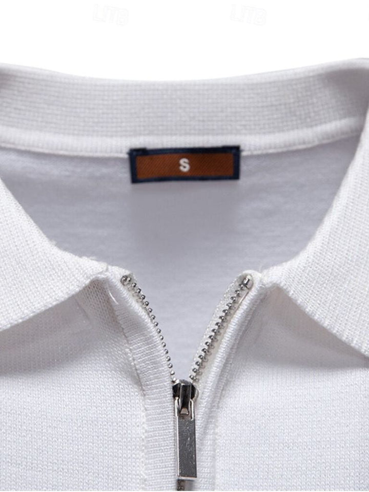 Polo Uomo | Collo Zip & Righe Slim