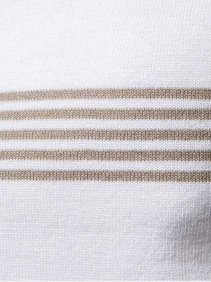 Polo Uomo | Collo Zip & Righe Slim