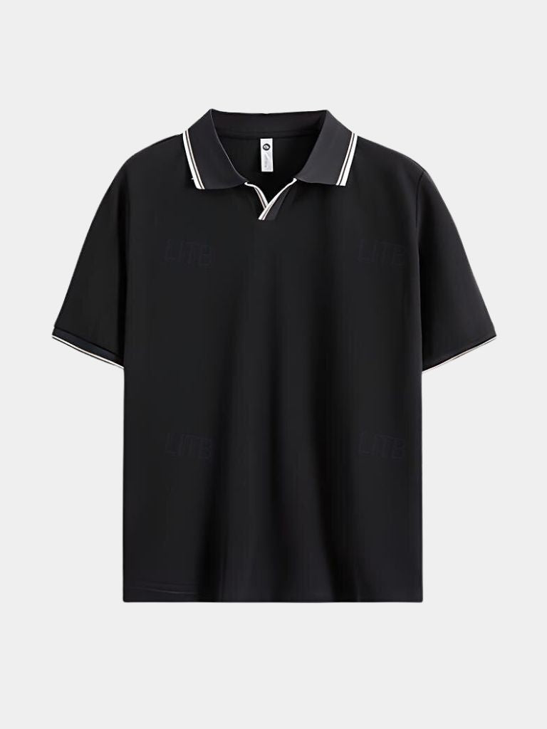 Polo Uomo | Collo a V & Profili a Contrasto