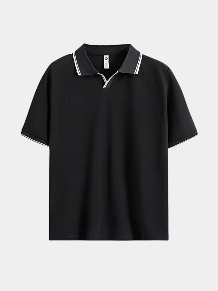 Polo Uomo | Collo a V & Profili a Contrasto