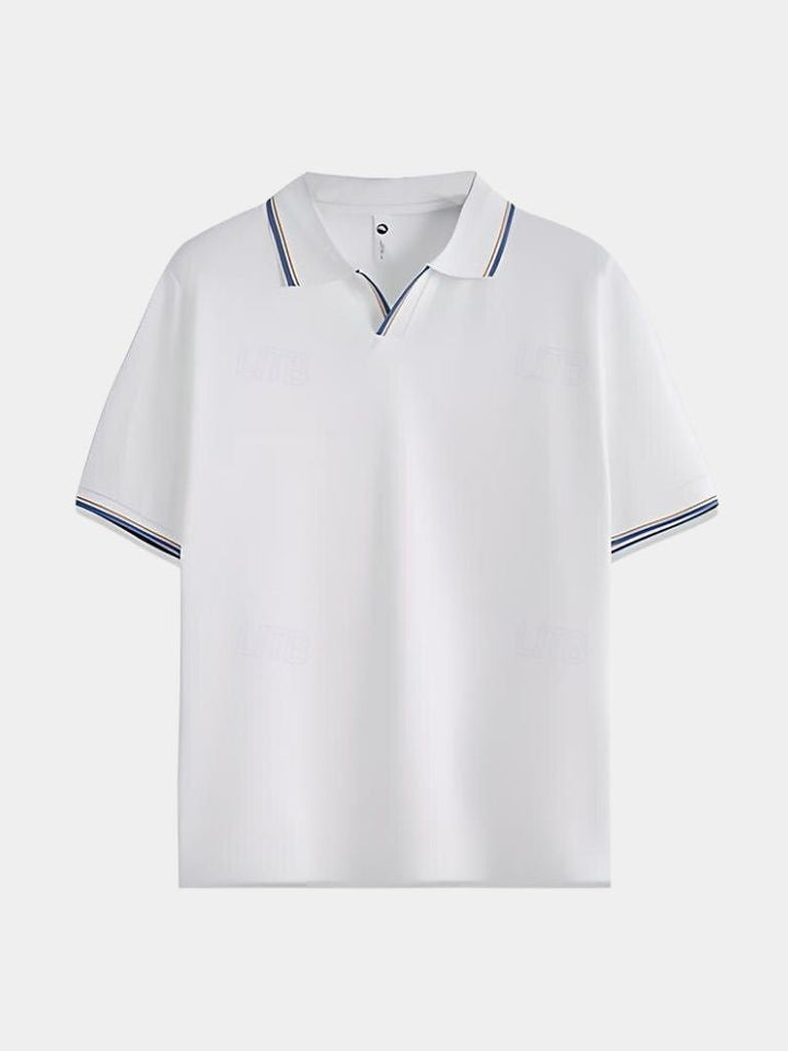 Polo Uomo | Collo a V & Profili a Contrasto