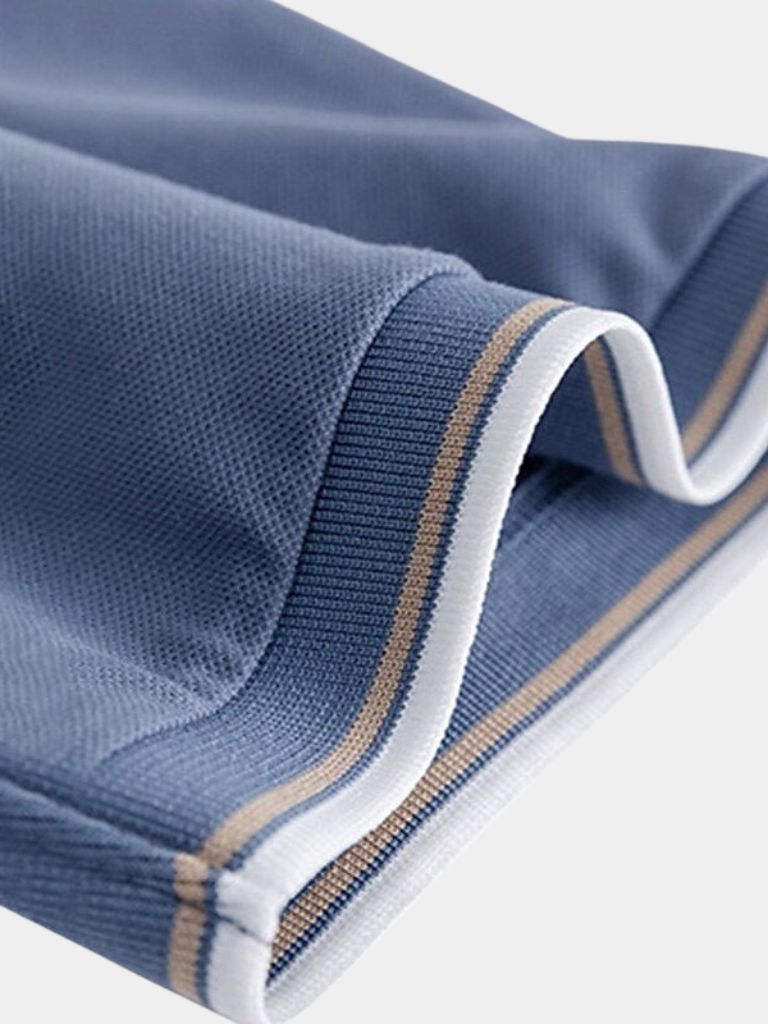 Polo Uomo | Collo a V & Profili a Contrasto