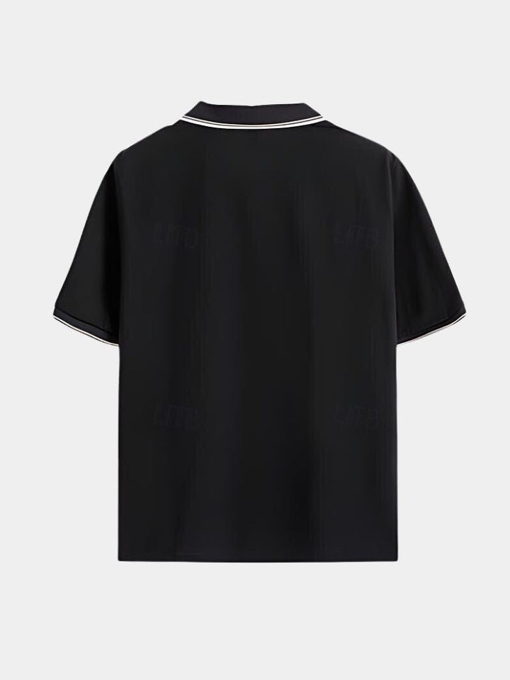 Polo Uomo | Collo a V & Profili a Contrasto
