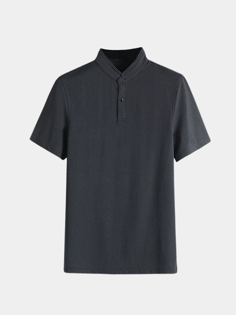 Polo Uomo Cotone Collo alla Coreana Slim Fit - Vesarelli