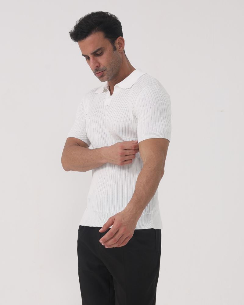 Polo Uomo | Maglia a coste & Vestibilità definita