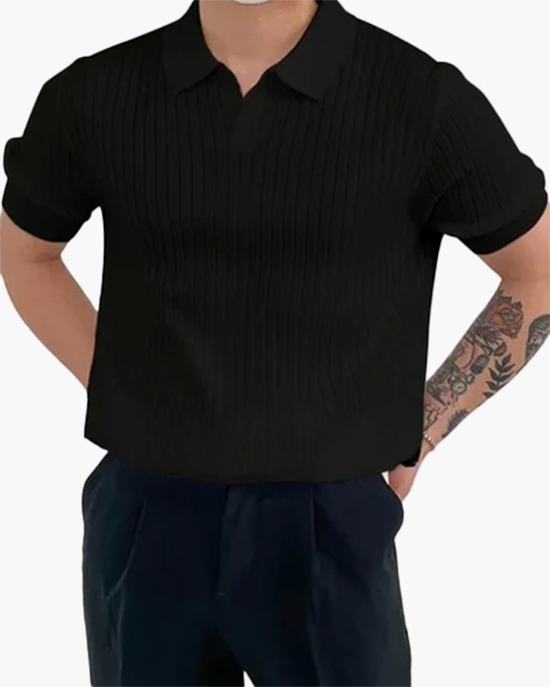Polo Uomo | Maglia a coste & Vestibilità definita