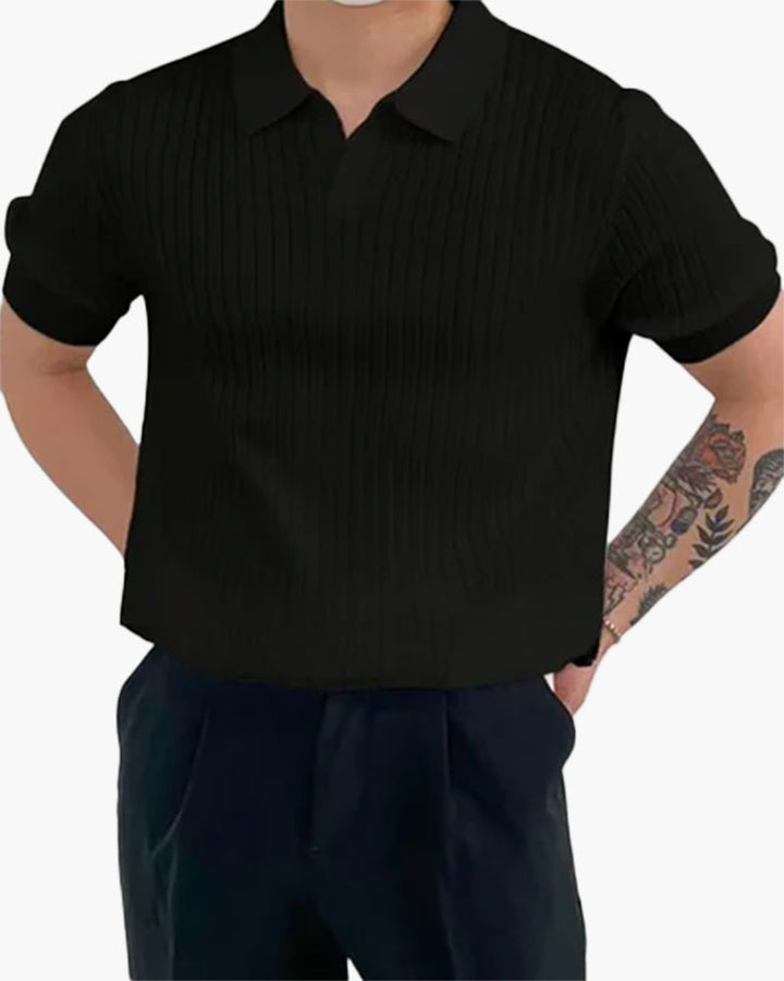 Polo Uomo | Maglia a coste & Vestibilità definita