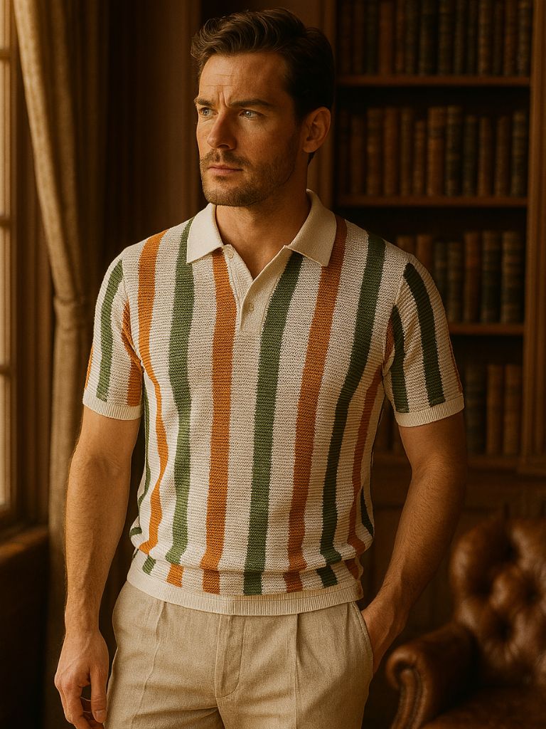 Polo Uomo | Righe Verticali & Look Iconico