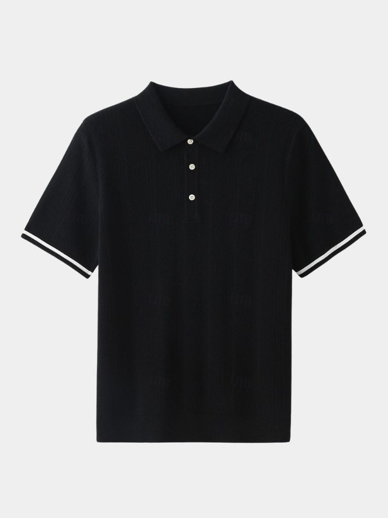 Polo Uomo | Texture a Rilievo & Eleganza Discreta