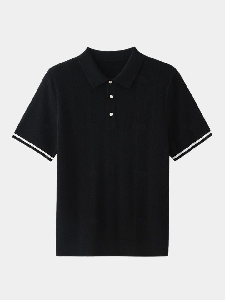 Polo Uomo | Texture a Rilievo & Eleganza Discreta