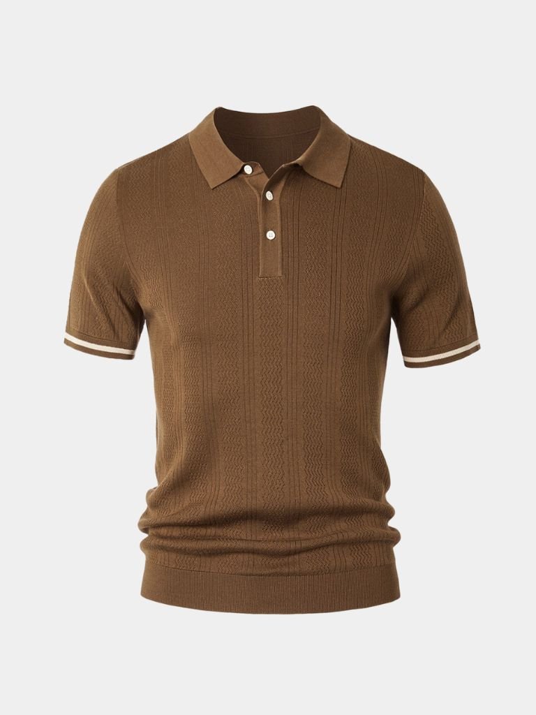 Polo Uomo | Texture a Rilievo & Eleganza Discreta