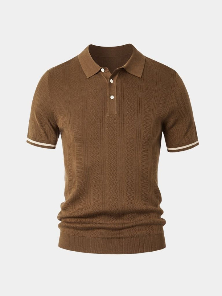 Polo Uomo | Texture a Rilievo & Eleganza Discreta