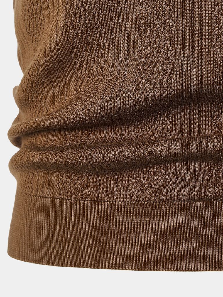 Polo Uomo | Texture a Rilievo & Eleganza Discreta