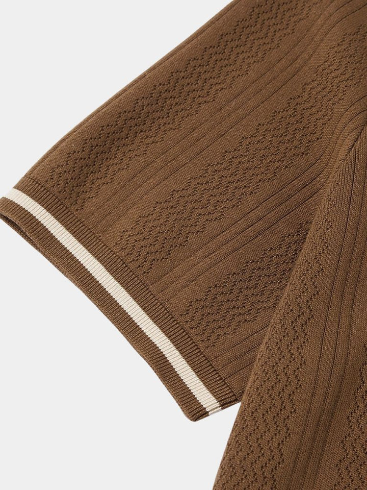 Polo Uomo | Texture a Rilievo & Eleganza Discreta