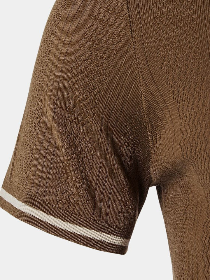 Polo Uomo | Texture a Rilievo & Eleganza Discreta