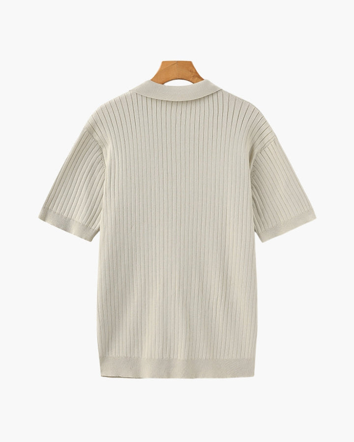 Polo a Coste Premium Uomo | Colletto Strutturato & Vestibilità Impeccabile