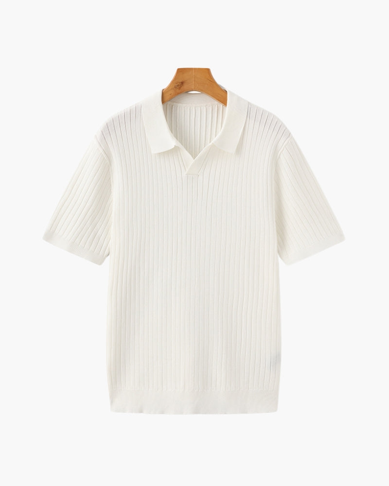 Polo a Coste Premium Uomo | Colletto Strutturato & Vestibilità Impeccabile