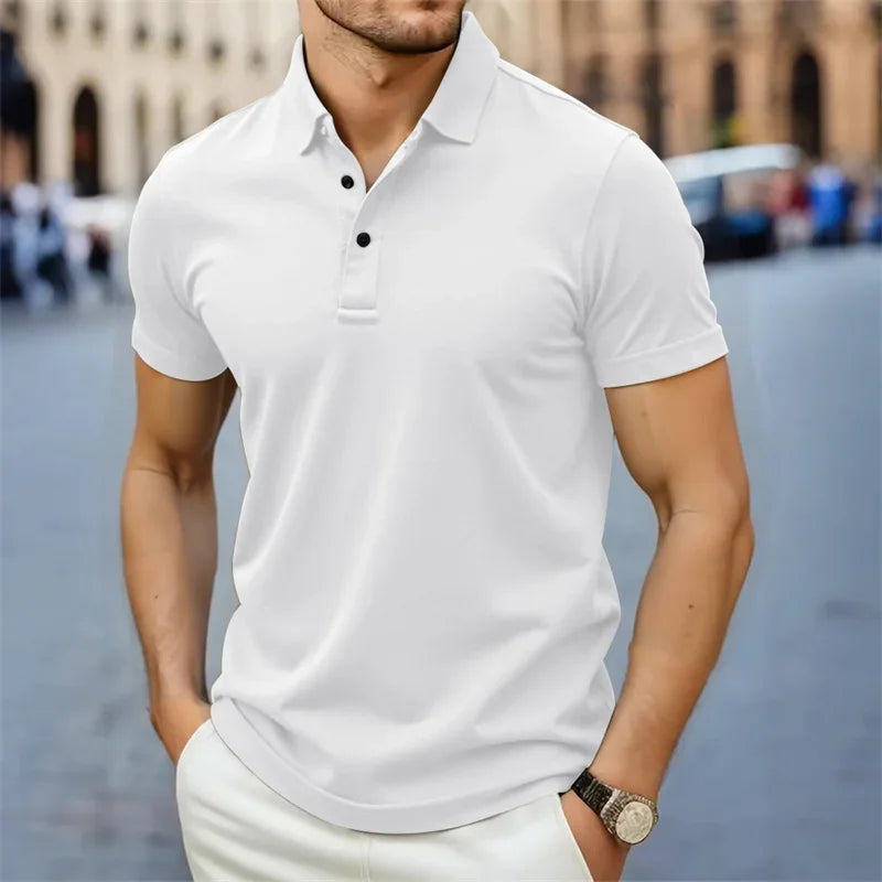 Polo Uomo Cotone Liscio Linea Pulita Vestibilità Comfort - Vesarelli